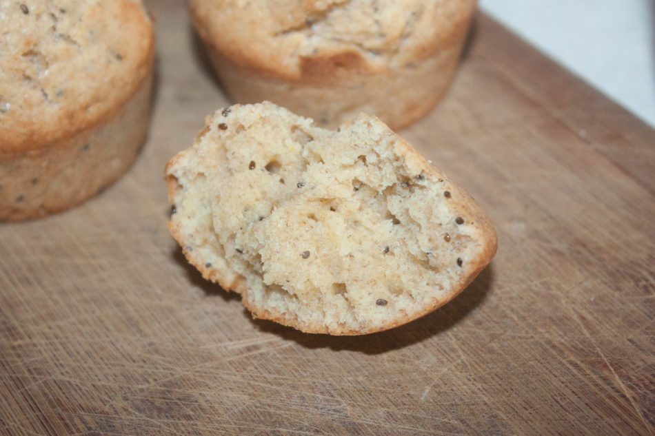 Muffins au citron et graines de chia